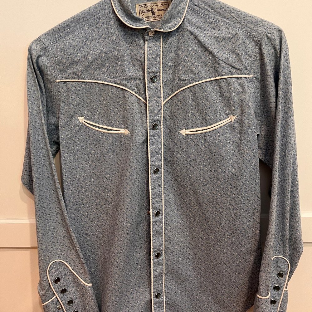 Ralph Lauren Western Wear Pearl Snap Button Down Shirt
